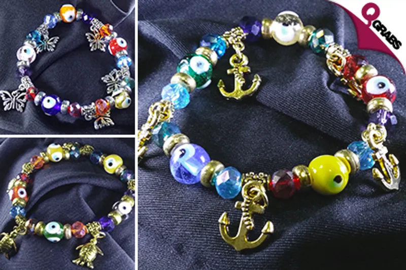 For QR25 Mix things up with Cute Charm Bracelets - Choose from 10 Designs! (QR45 Value)